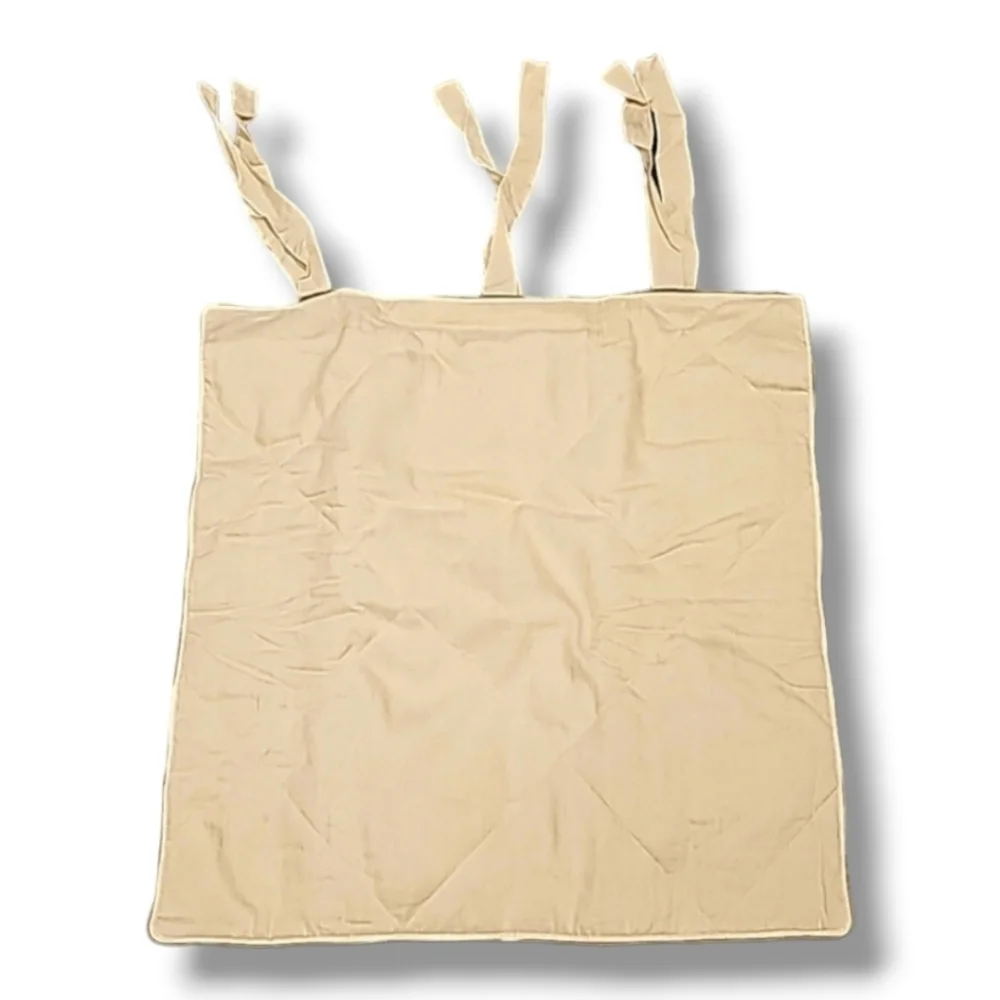 Pottery Barn Wheat & Toupe Linen Silk Blend Euro - Sham Set Of 2